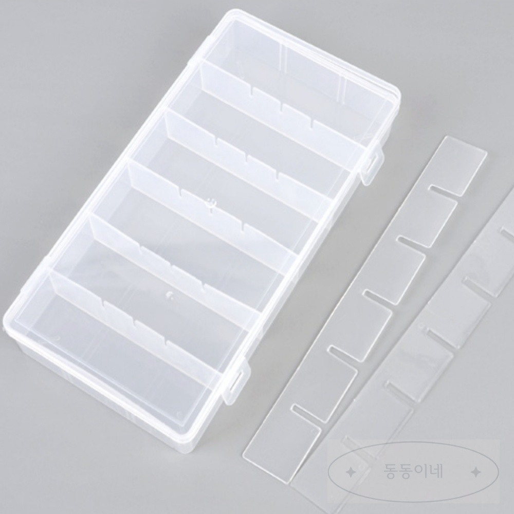 동동이네 생활용품 18칸 DIY 투명 보관케이스 약보관함 네일재료 부품함 사탕통 소품통 : 동동이네생활용품추천