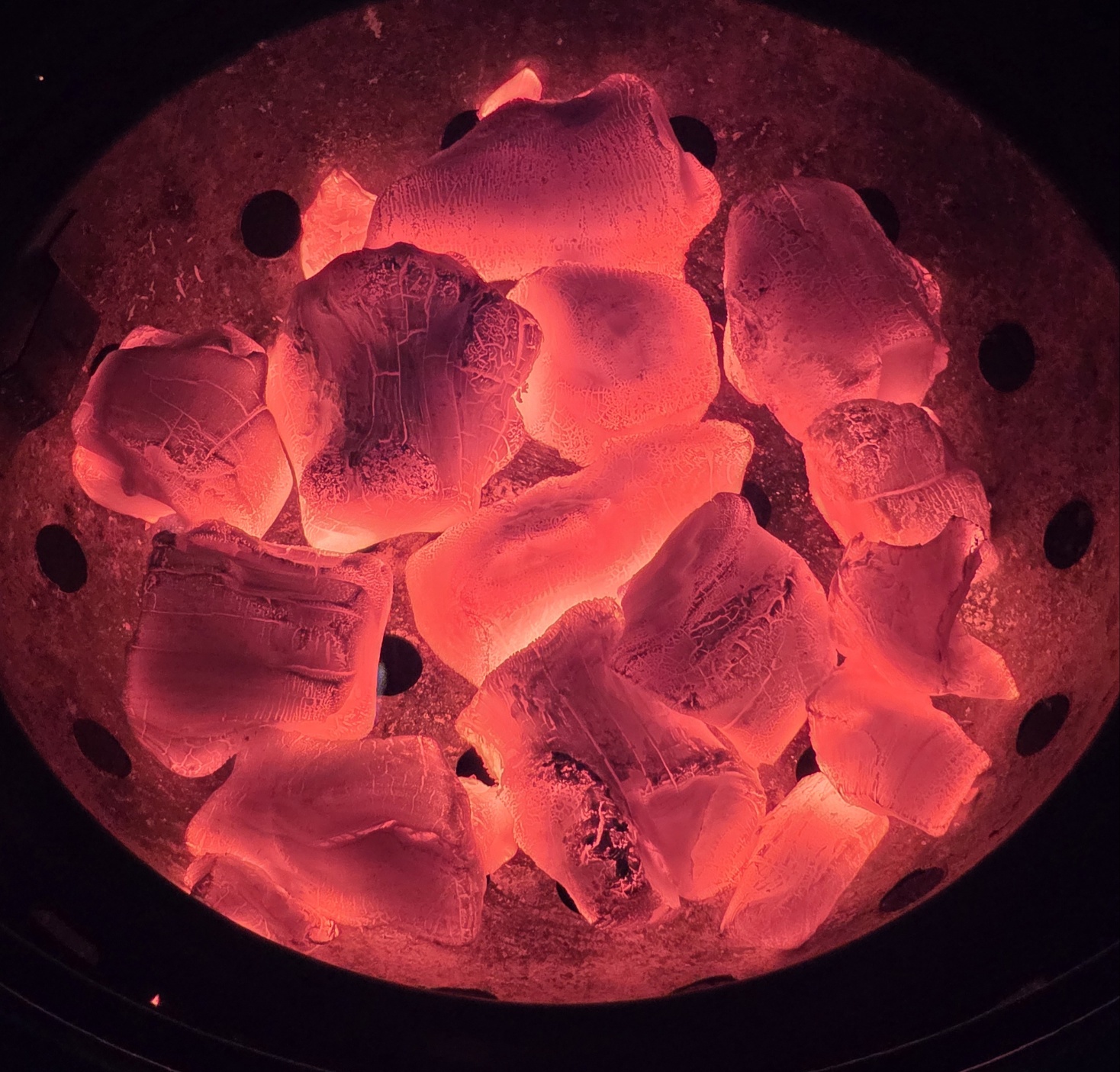 커피숯돌이(산지)  참숯 백탄 바베큐 캠핑 고기 펜션 구이용 숯 밝은참숯 7kg : 밝은참숯