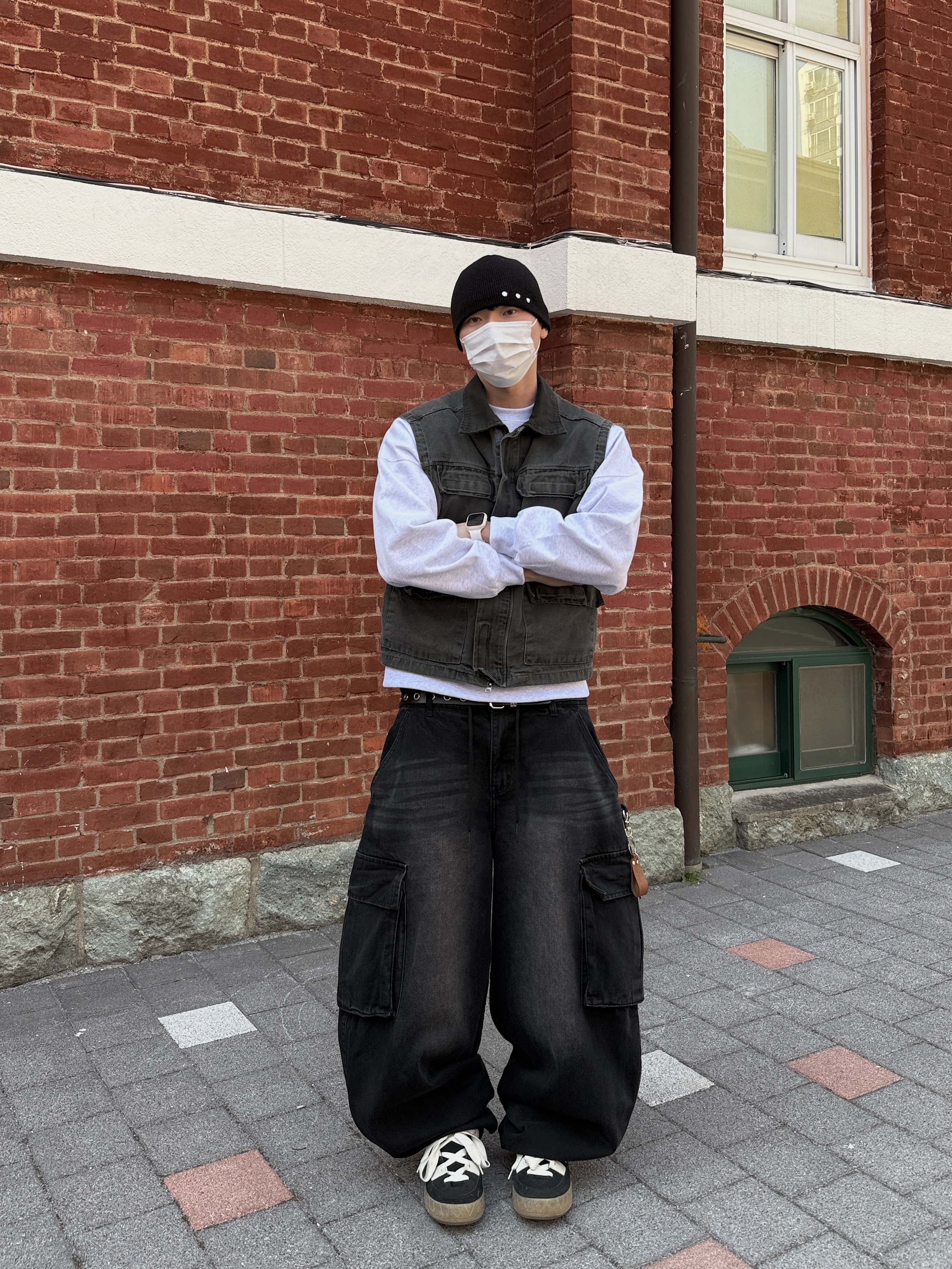 넥 피그먼트 워싱 베스트 : 해피어스