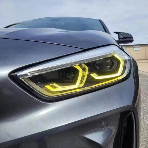 옐로우 엔젤 아이 DRL LED 헤드라이트 주간등 PCB 보드 2019 BMW 1 2 시리즈 F40 118i 228IX 용 : 아마존오토