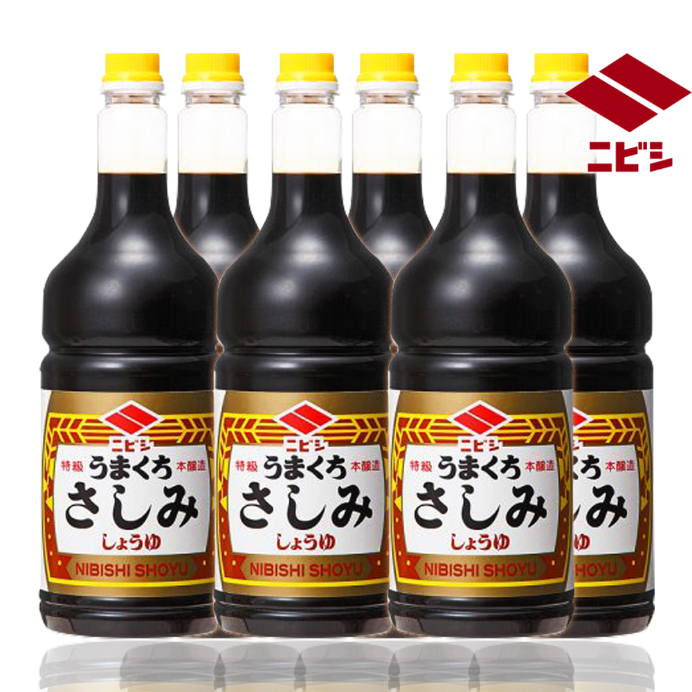 니비시 사시미 소유 간장 (1.8L x 6) 전문가용 면세 : 맛있는식자재-밀크브라운제이