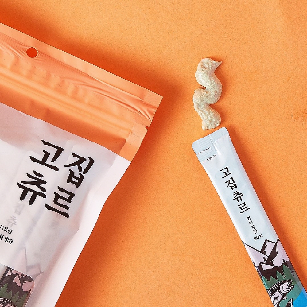 고집츄르 고양이 저염츄르 연어, 11g, 60개 : 펫트리츠