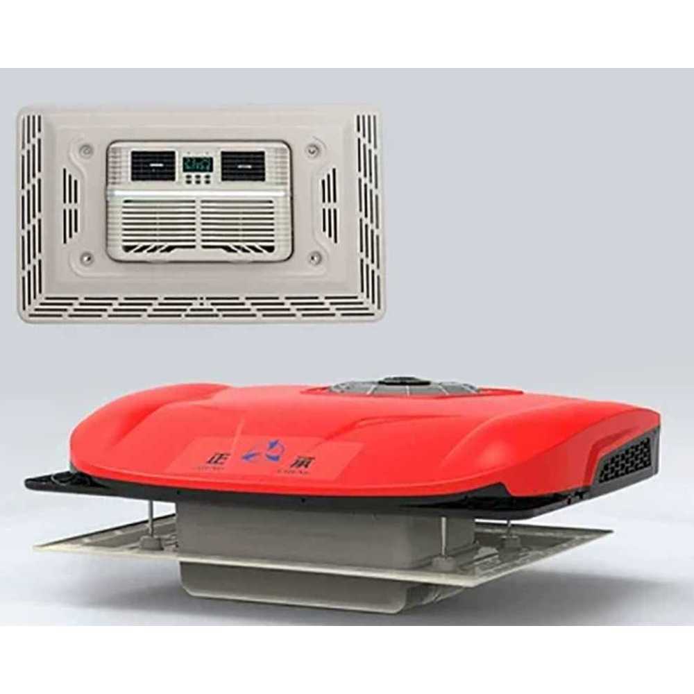 굴삭기 천장 에어컨 개조 오버헤드 버스 24v 12v 24v 중청 D9000 : 탑빌리지