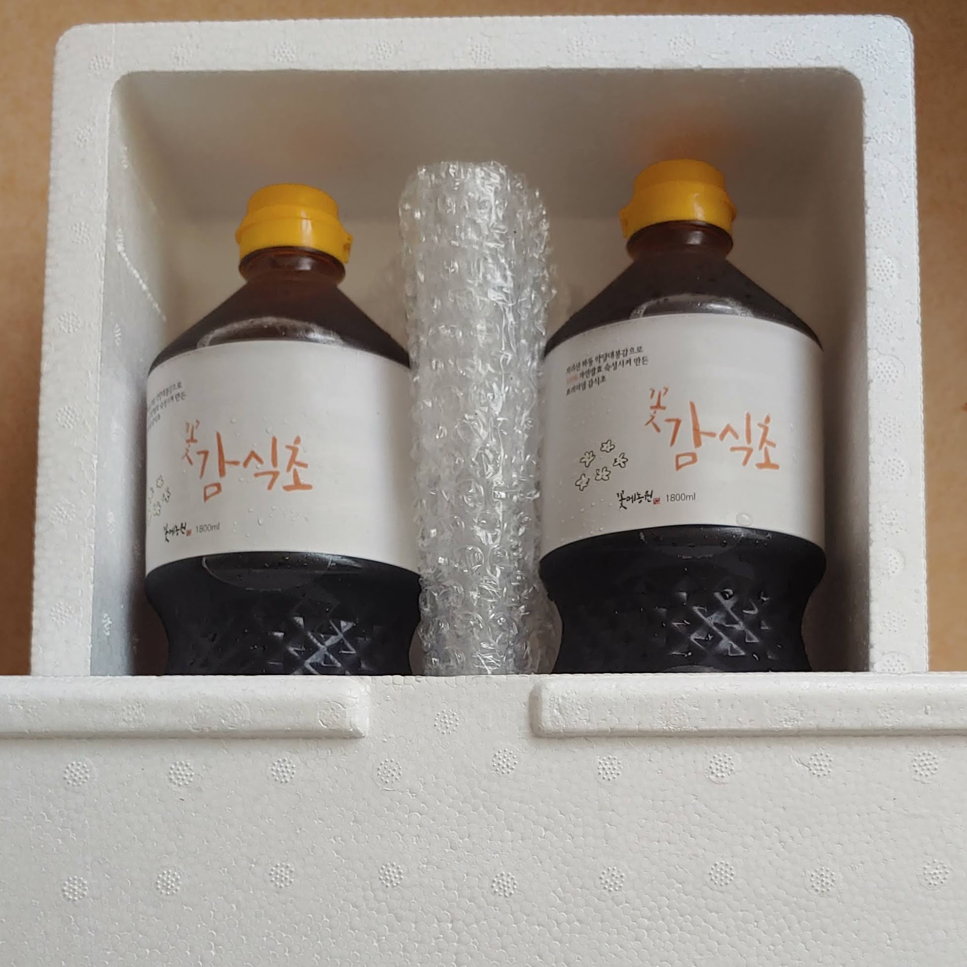 5년숙성 100% 자연발효 프리미엄 감식초 1.8 리터(2병이상 1만원 할인) : 올림 OLLIM