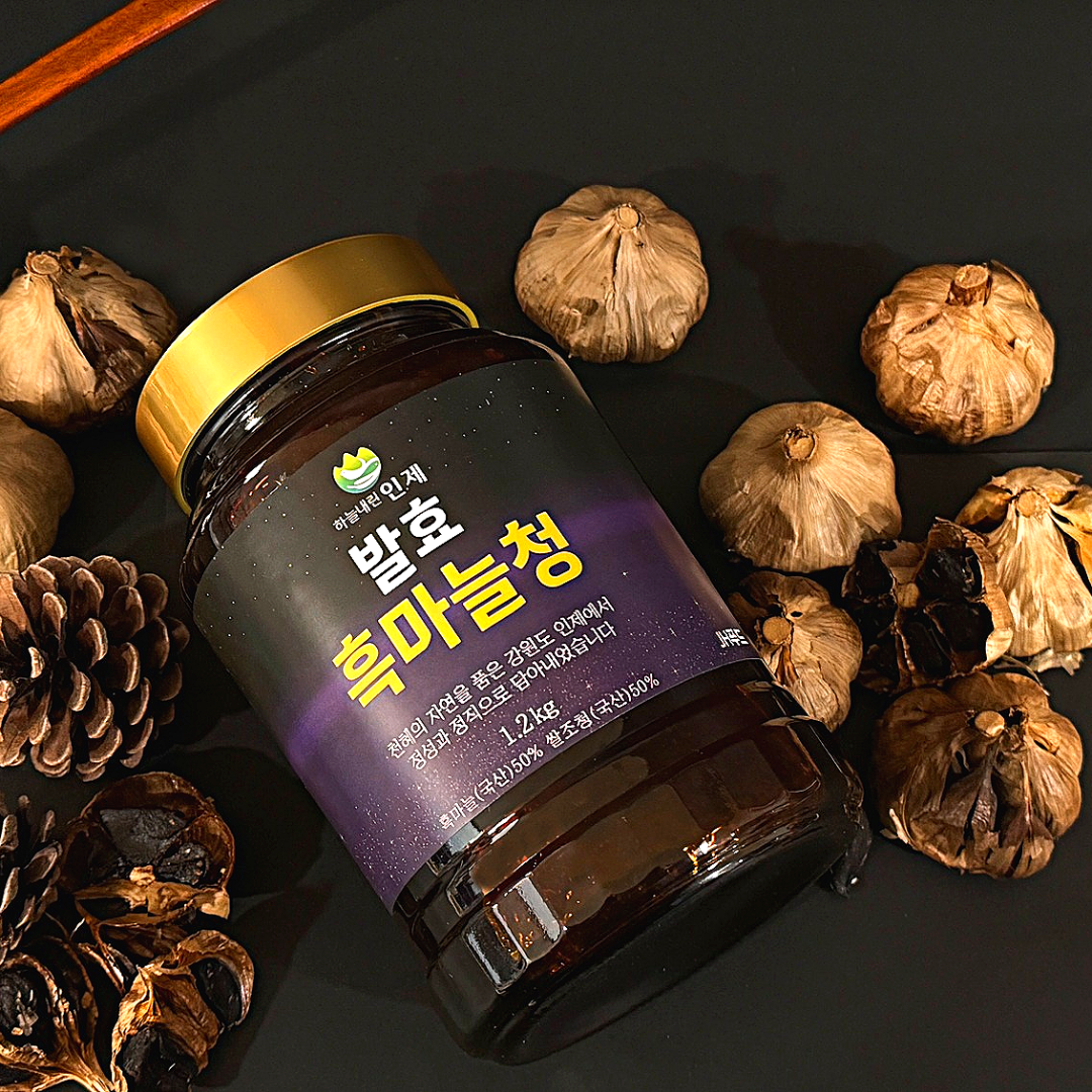 흑마늘청 발효흑마늘청 무설탕 발효청 1.2kg 천연재료 JH푸드 흑마늘진액 : JH푸드