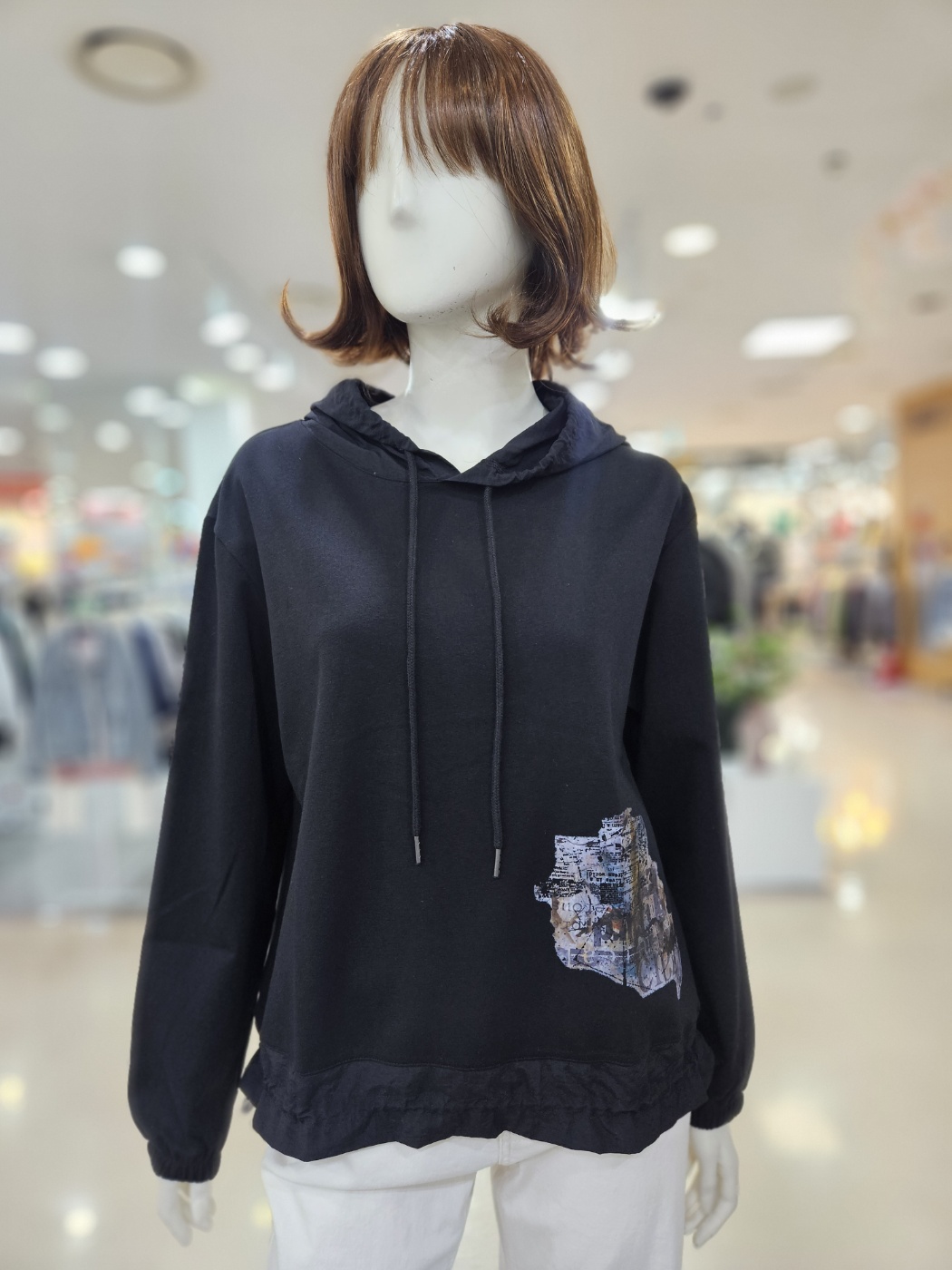 [아날도바시니] 프린트 패치 후드 티셔츠 AY04TS40W : 세이브존 상동 아날도바시니