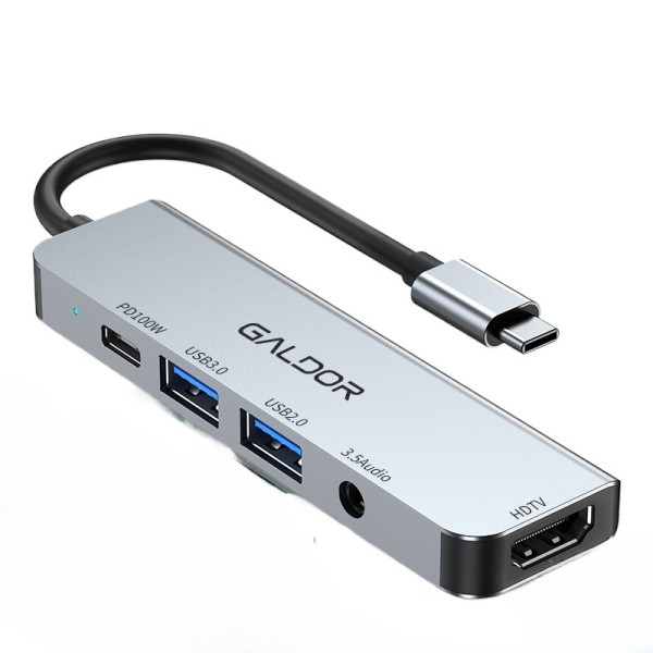 도킹 스테이션 3.5 오디오 스피커 헤드셋 HDMI 스크린 프로젝션 PD 충전 USB 태블릿 노트북 라이브 : 제이 제이컴퍼니