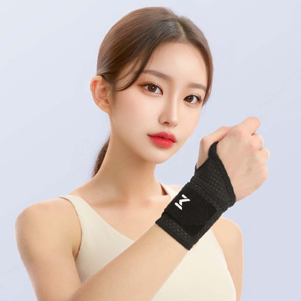손목보호대 손목 아대 붕대 보호대 헬스 밴드 블랙 크로스핏 엄지 터널증후군 기본 메쉬형 : 리빙 메이커