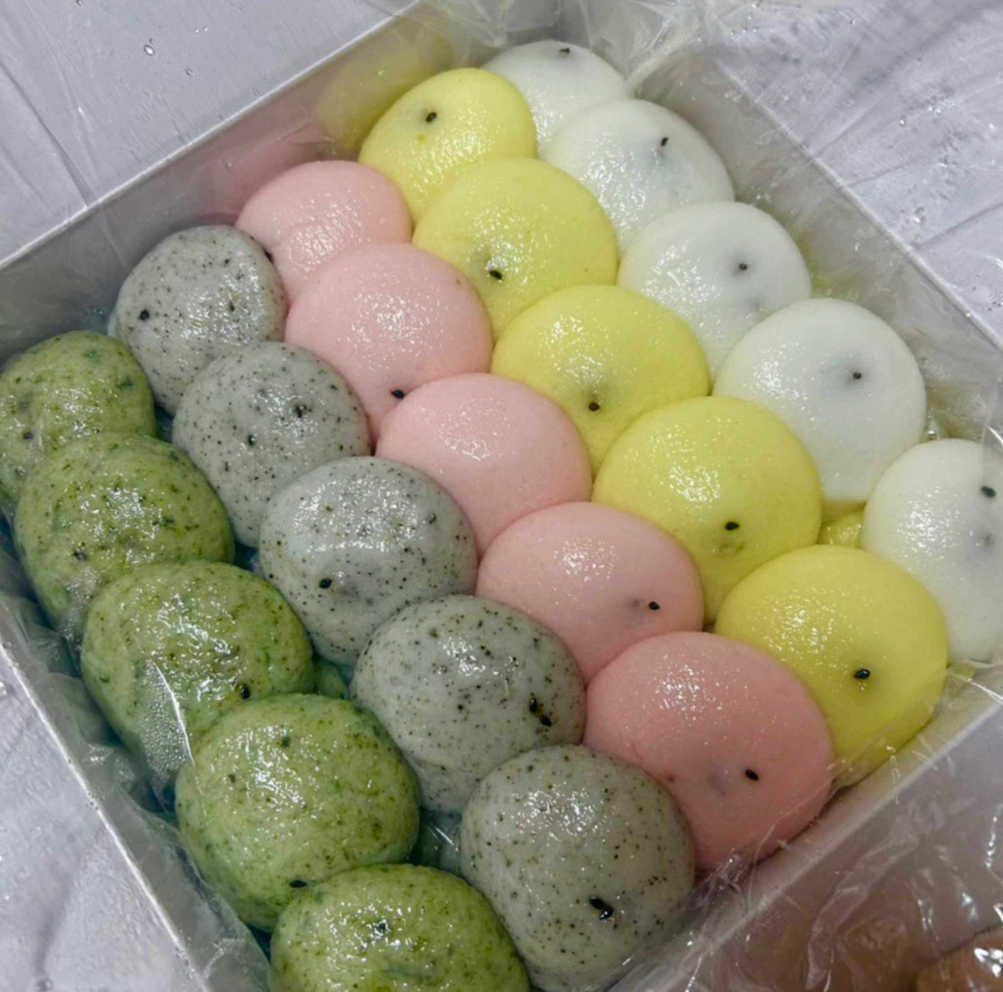 100% 국내산 부산 오색 잔기지떡 맛집 기정떡 기증떡 증편 술빵 술떡 아침대용 간식 : 정담기지떡 부산강서점