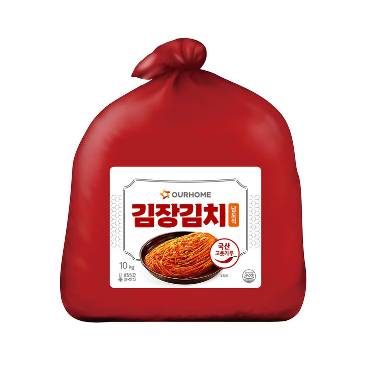 아워홈 김장김치 남도식 10kg 국내산김치 대용량 전통김치 : 에이엔더블유