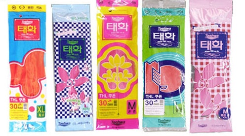 국산 태화고무장갑 모음전 10켤레 식당 주방 대량주문 미니 : 양구니네