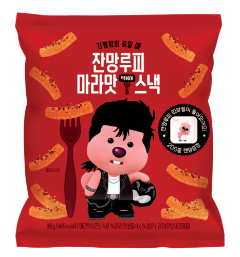 [잔망루피] 마라스낵 1박스(80g x 12개입) : 비밀의공구 스토어