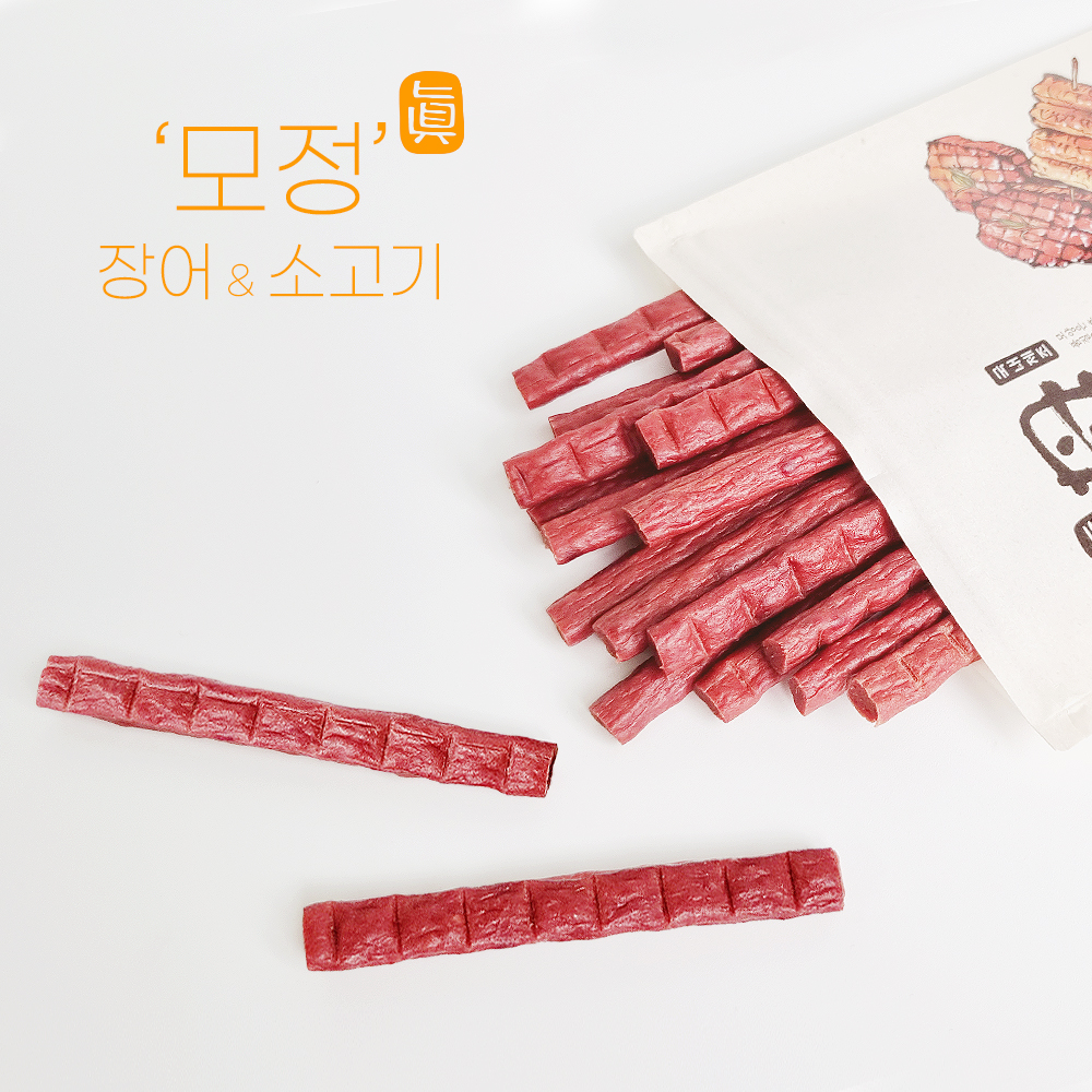 아스쿠 모정 진 프리미엄 장어 소고기 120g, 노견도 먹기좋은 영양간식 : 디아망 펫츠