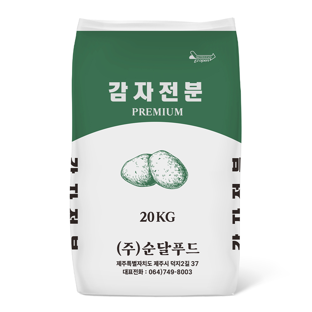 [제주만배송]순달 감자전분 20kg 순달푸드 제주무료배송 : 제주 순달푸드
