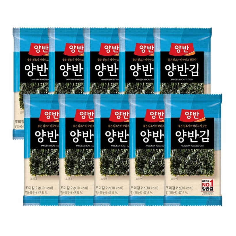 동원 양반김 4D호 도시락김 2g x 240봉 : 응MALL