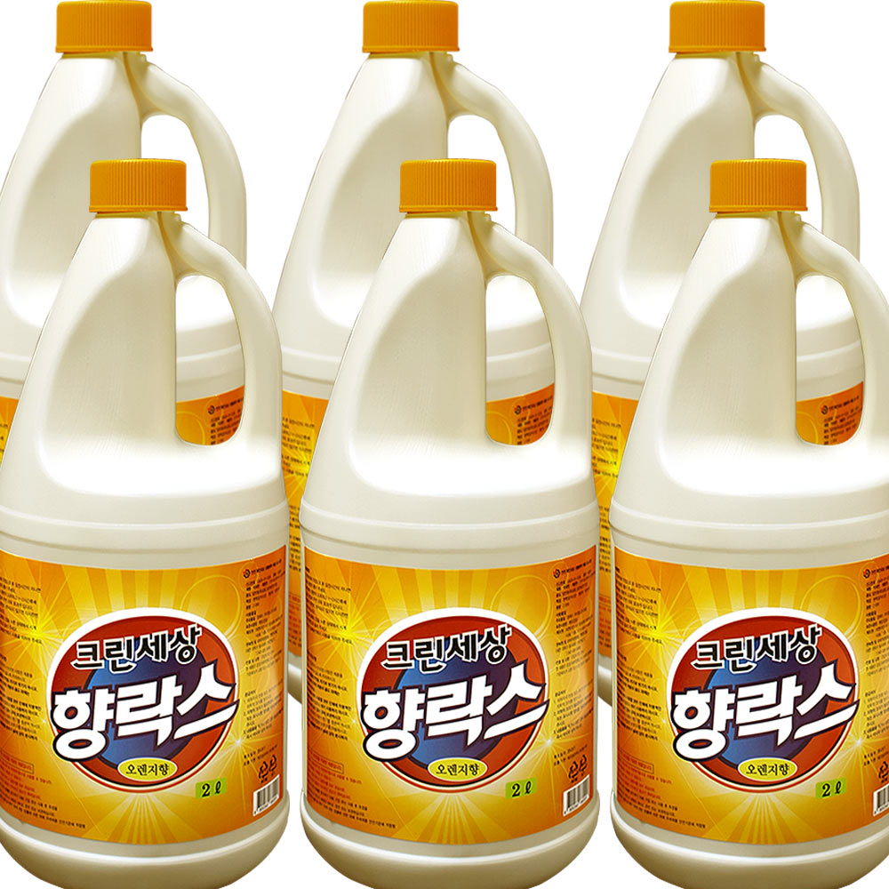 크린세상 향락스 2Lx 6개-12L 오렌지향 세제 세정제 : 크린세상2019