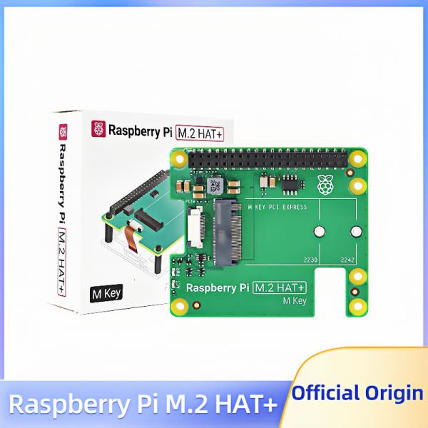 공식 라즈베리 파이 5 M.2 HAT + PCIe to NVMe SSD 보드, 용 2230/2242 16 핀 : 구대1등 장사장7
