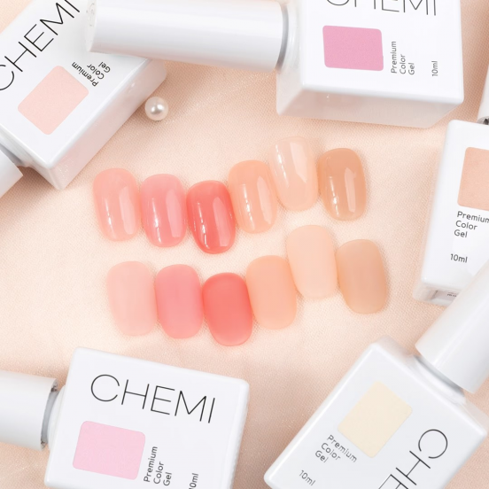 케미젤 누드스킨 시럽젤 6종세트 10ml 캐미 누디 시럽네일 : 바로그뷰티