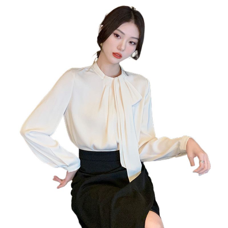여성 오피스룩 셔츠 봄 차이나 긴팔 새틴 B103 원픽3 : 트레블24
