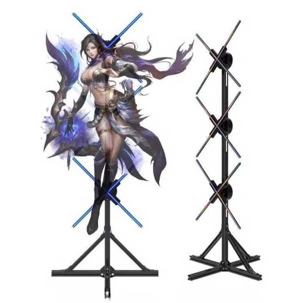 3D 홀로그램 입체 광고판 영상 LED 팬 디스플레이 움직이는 바닥 회전 : 지구별판매자