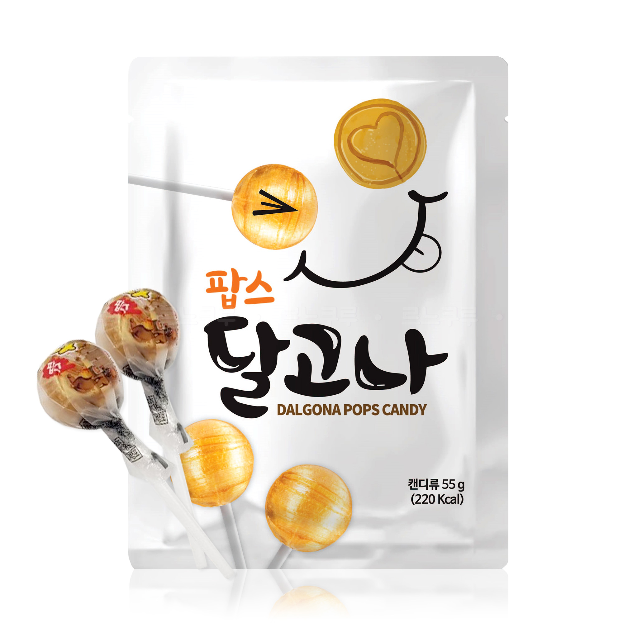 한울식품 달고나 팝스, 55g, 1개 : 르느쿠루