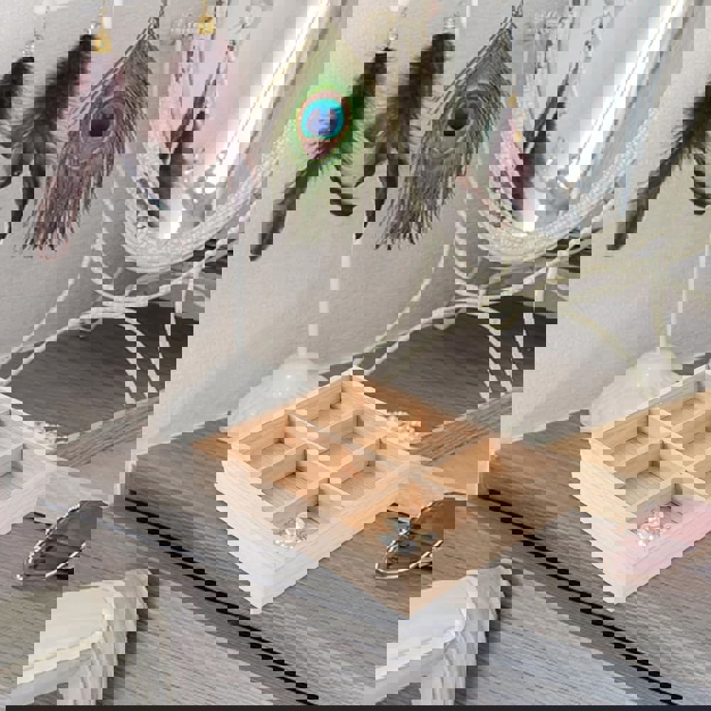 홀리바나 나무 트레이 6개 섹션 칩 앤 딥 플래터 분할 서빙 애피타이저와 파티 뷔페 케이터링을 위한 스낵 채소 푸드 : 오션바잉