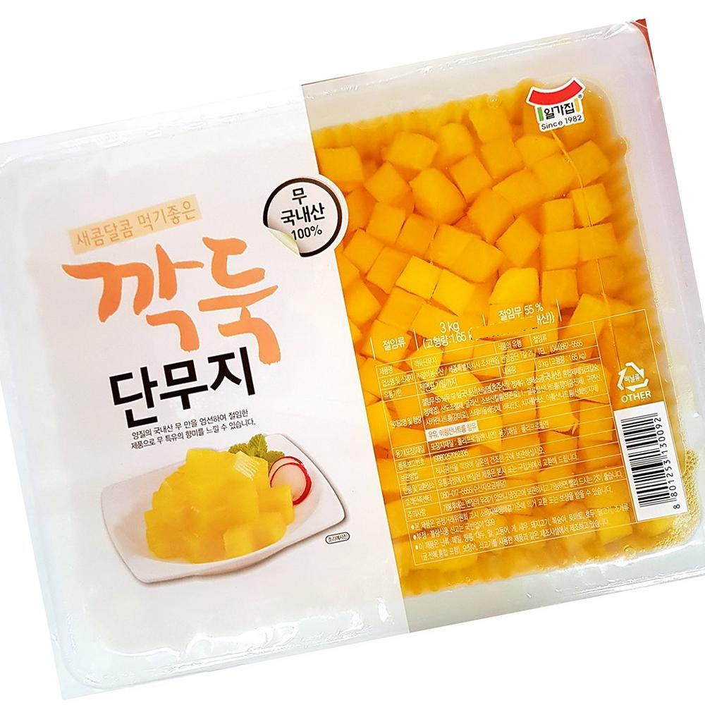 일미 깍둑단무지 3K 식자재 : 모두와 식자재마트