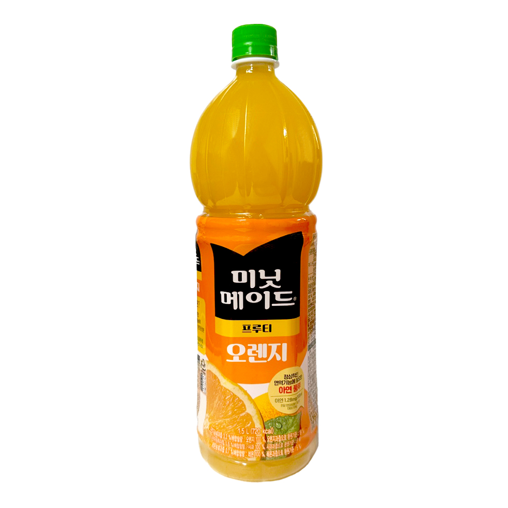 미닛메이드 프루티 오렌지 쥬스 1.5L, 12개 : 랜선스토어