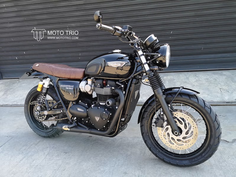 [트라이엄프-T100/T120] 모토트리오 트레커 핸들바 Chrome - MOTO TRIO : 모토라드 마이스터