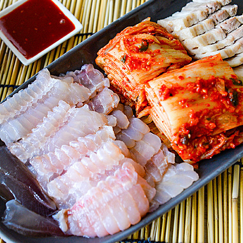 국산 목포 홍어 프리미엄 흑산도 삼합 애 탕 숙성 삭힌 1kg 회 찜 : 서준수산