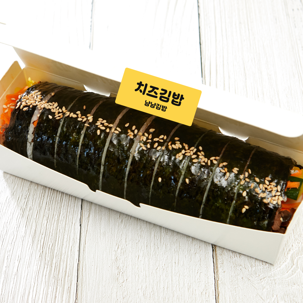 김밥 메뉴 스티커 제작 카페 샌드위치 분식 토스트 배달 스티커 1000매 흰색 : 유정디자인