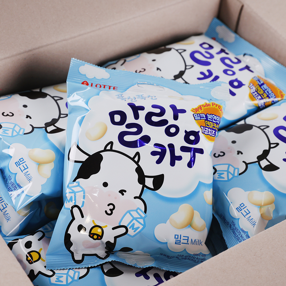 롯데 말랑카우 밀크 158g 8입 : 비플리마켓