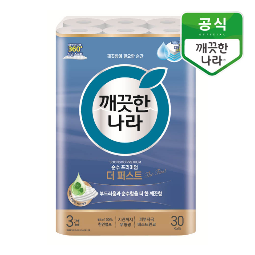 깨끗한나라 순수 프리미엄 더 퍼스트 30m 30롤 : 디에치커머스