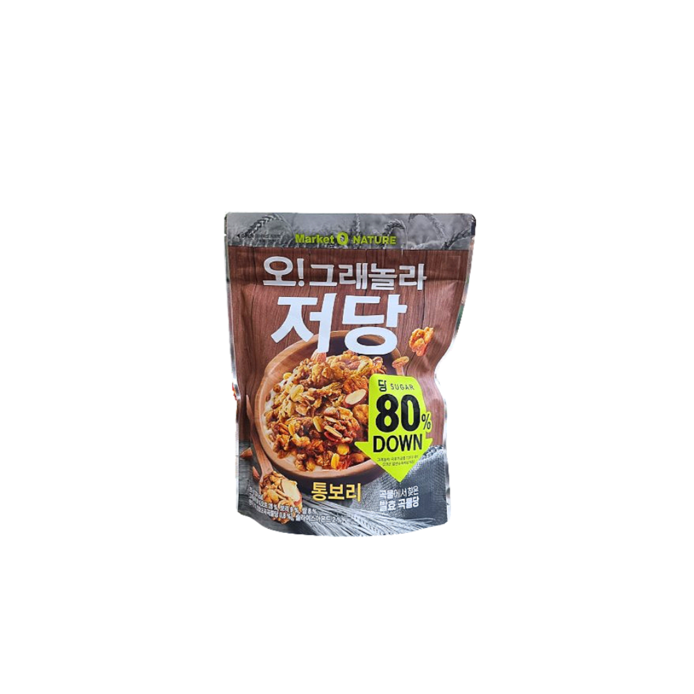 마켓오 오그래놀라 저당 통보리 255g 6개 시리얼 : 포스트에스