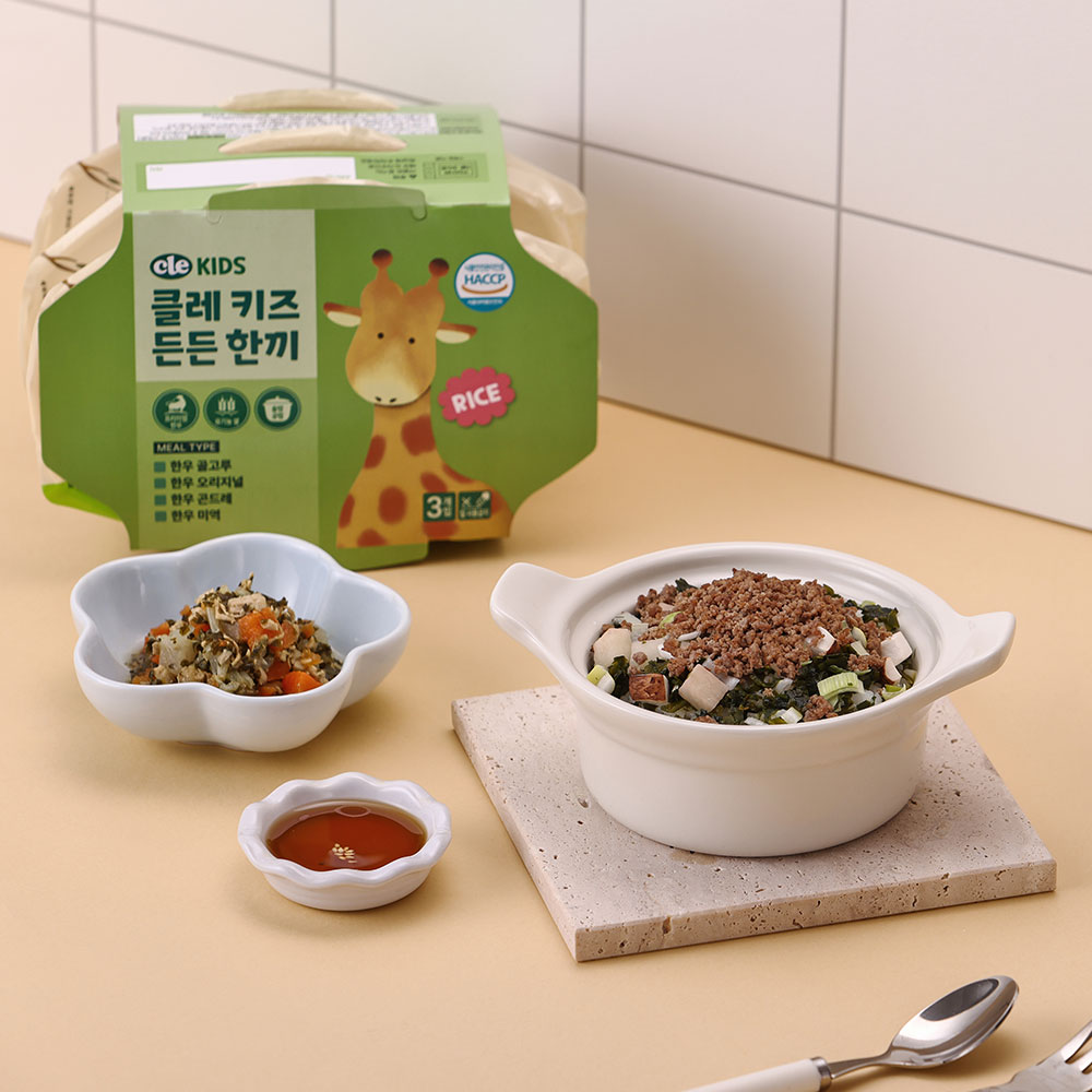 푸드케어 클레 키즈 한우솥밥 3종 210g 1번들(3팩) 한우 오리지널, 한우 곤드레, 한우 미역솥밥 : 푸드케어