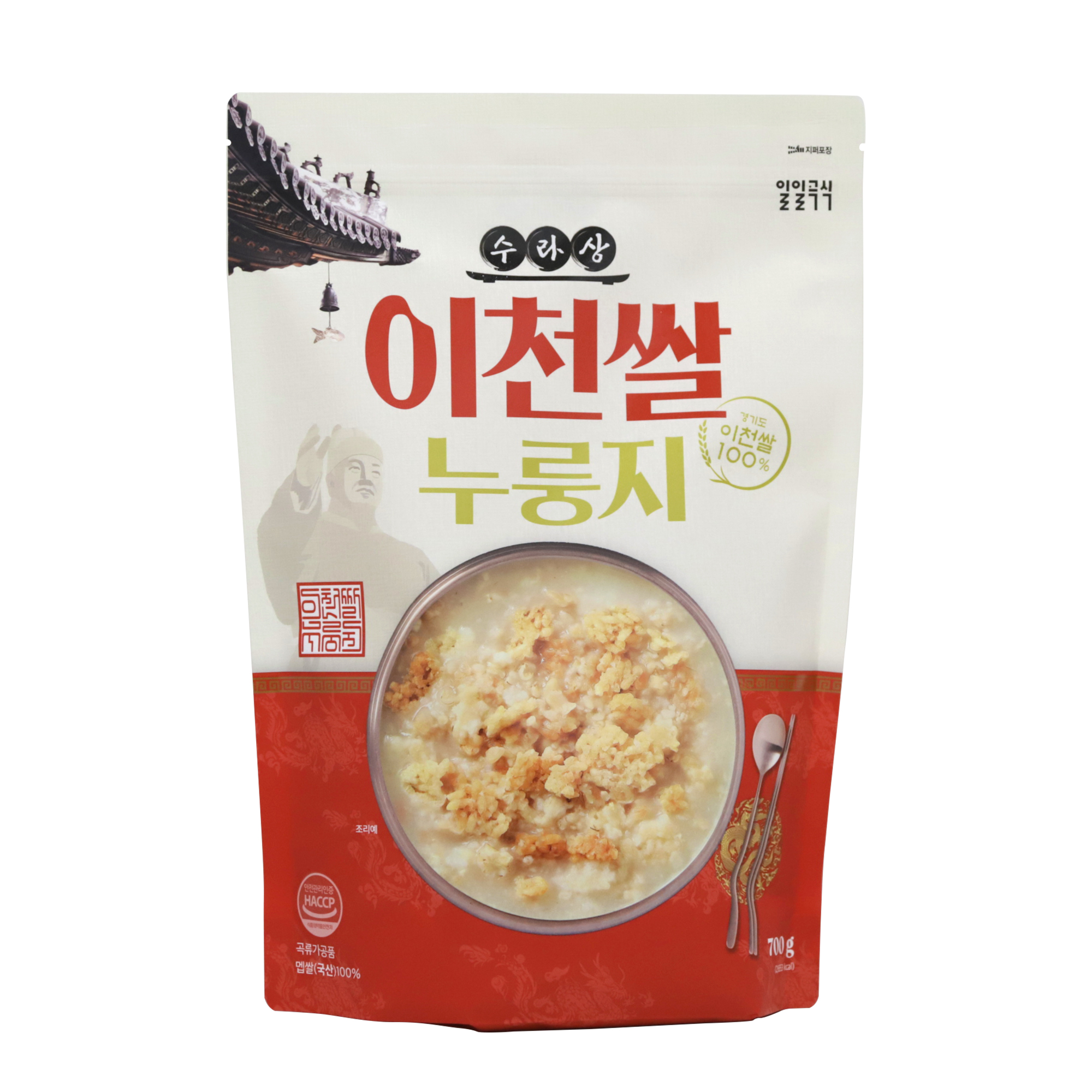 [일일곡식] 수라상 이천쌀누룽지 700g 구수한 이천쌀 100% 누룽지 : 일일곡식