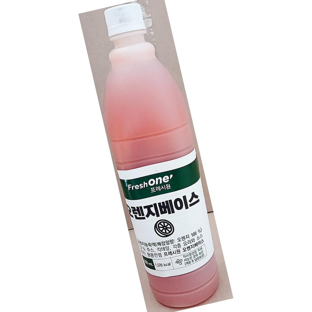 오렌지베이스 프레시원 PET 835ml 식자재 : 곰왕푸드몰