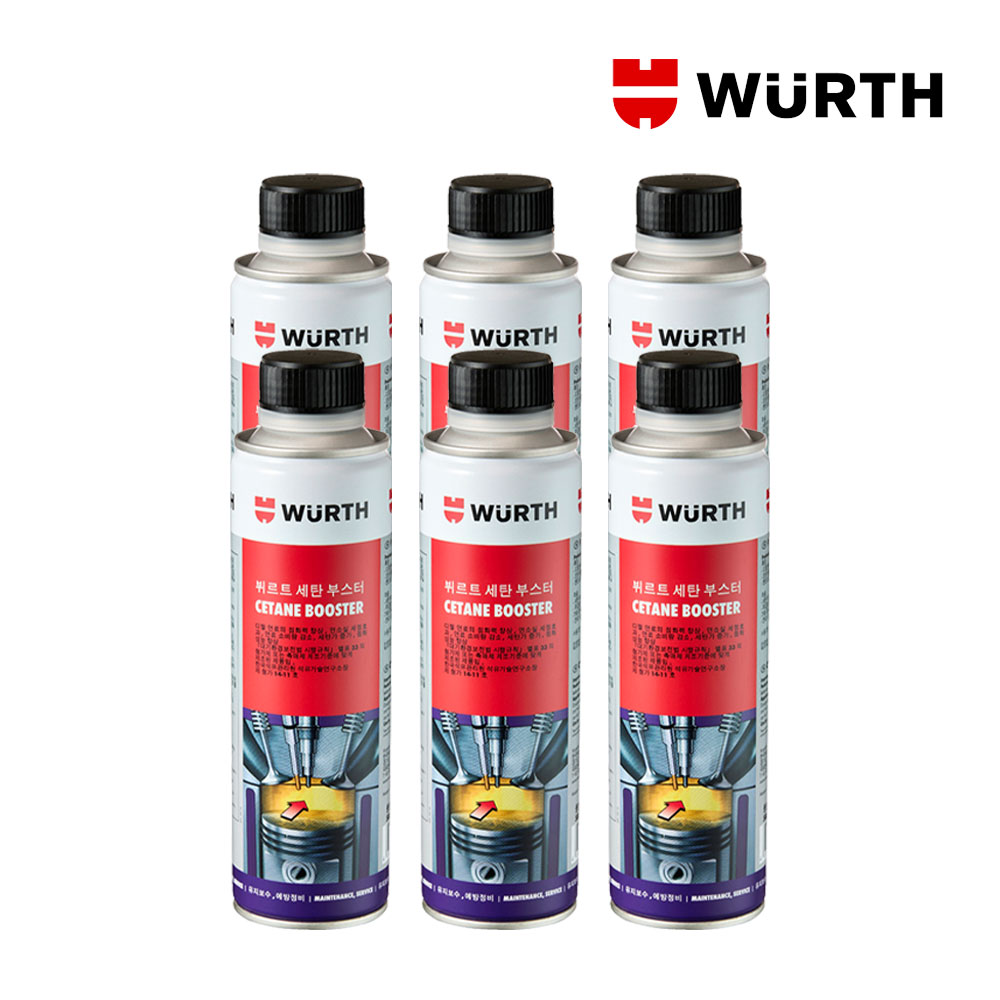 뷔르트 세탄부스터 디젤 경유 연료첨가제 300ml 6개 : 투제이 몰