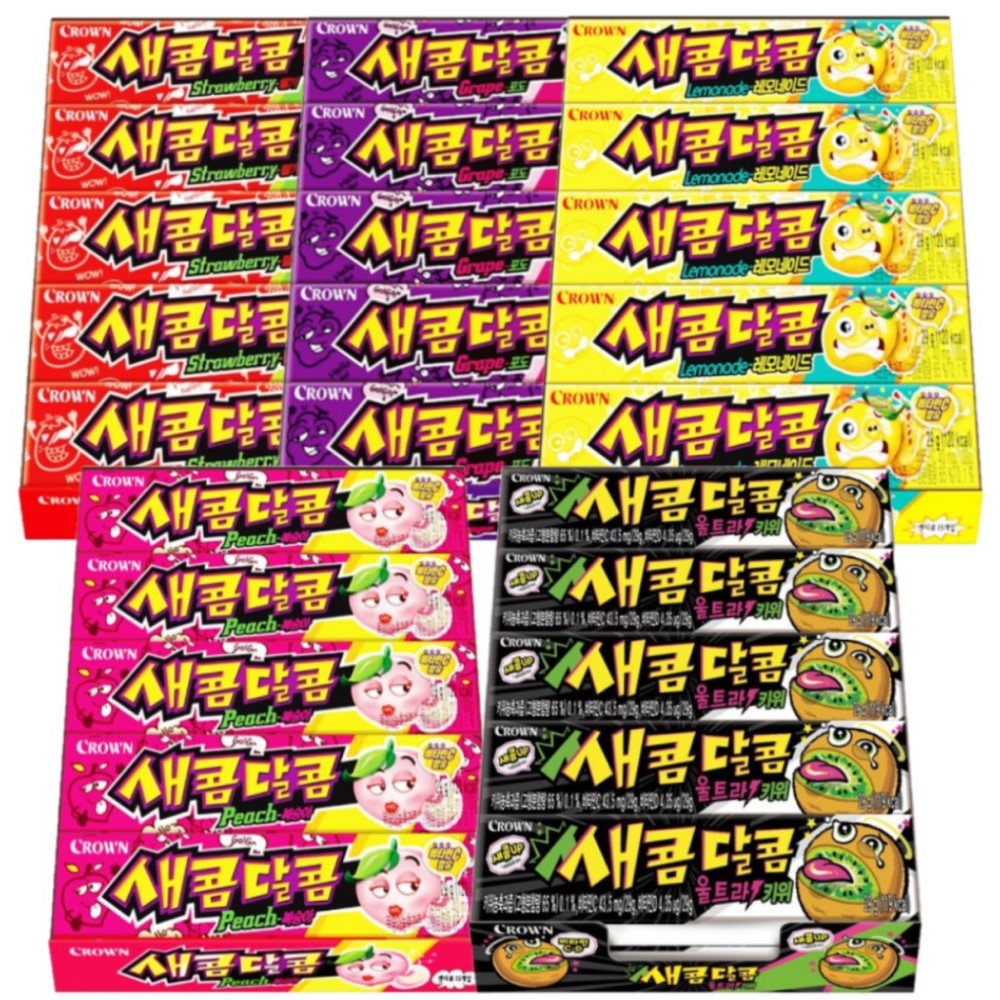 크라운 새콤달콤 스틱 29g x 15개/ 스틱 트레이 어린이집 간식 : 타임세일1