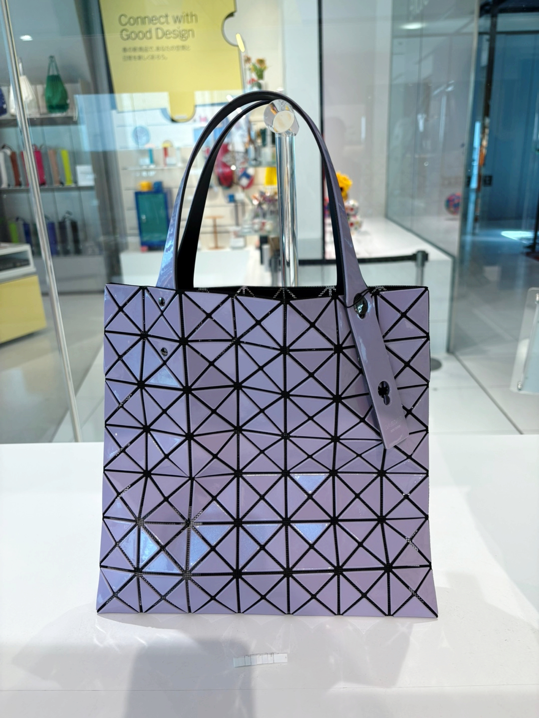 [바오바오] 25년 4월 프리즘 메탈릭 토트백 7x7 AG527 (라벤더) : JAPAN GOODS