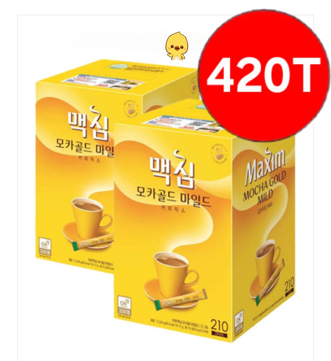 동서식품 맥심 모카골드 커피믹스 210Tx2개(420개) 선물용 사무실용 : 도널드닷컴