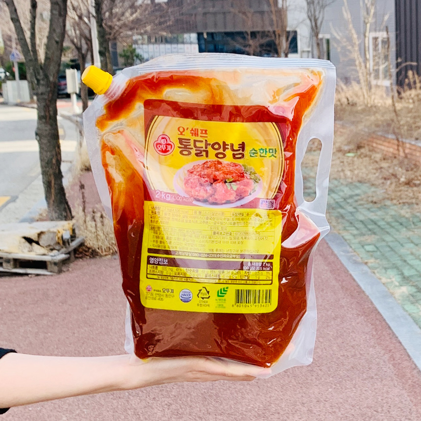 오뚜기 오쉐프 통닭양념 순한맛 2kg : 코코리빙마트