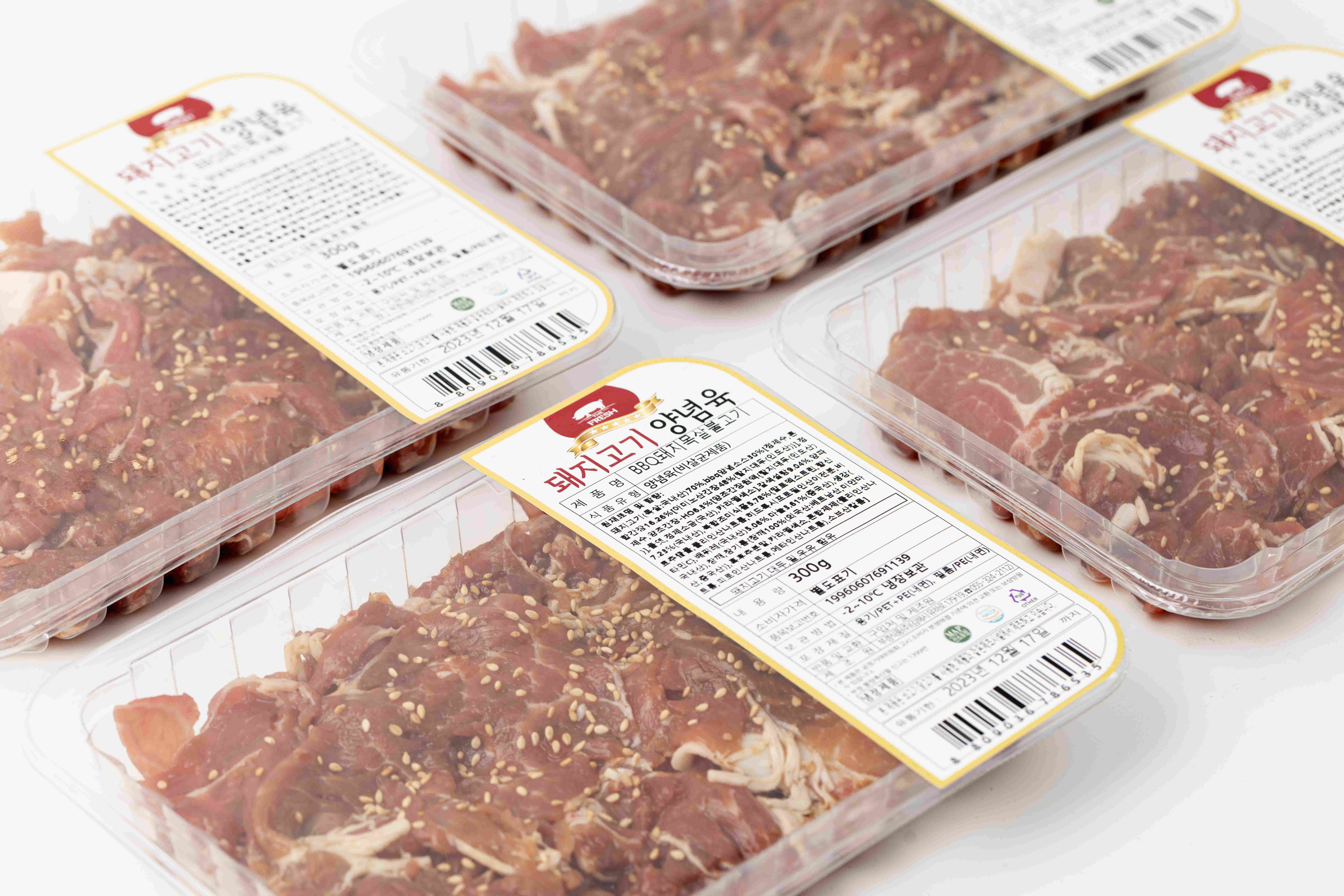 부경식품  BBQ 한돈 돼지 목살 불고기 300g+300g : 부경식품 주식회사