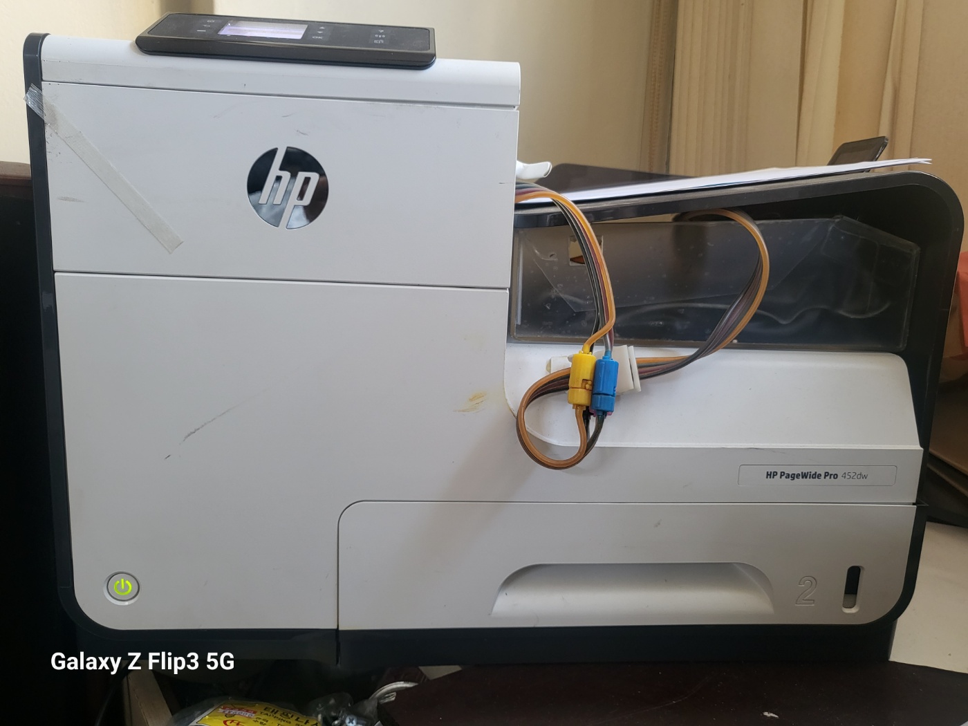 중고 HP452DW 무칩 공급기 프린터 : 신성OA랜드