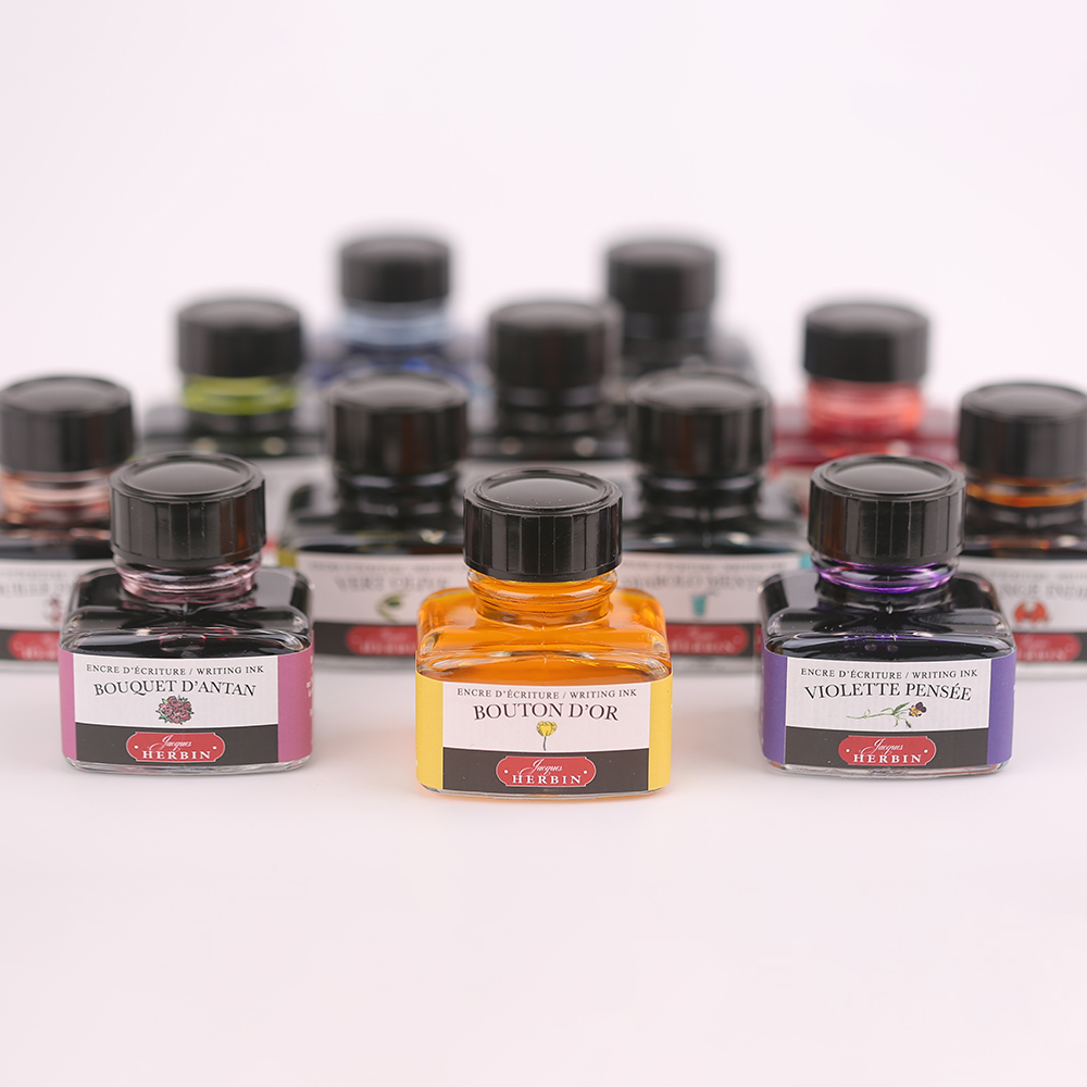 제이허빈 잉크 만년필 캘리그라피 자크허빈 병잉크 30ml : 버터필감