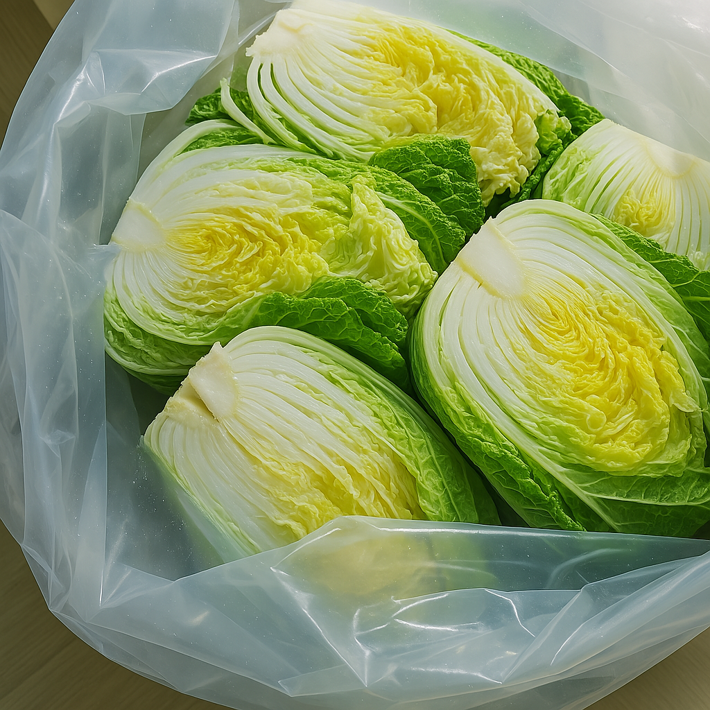 두꺼운 김장비닐봉투 비닐 대형 이불 대용량 김장용 고추비닐 이사 소 48x70 20매 : 한성화학