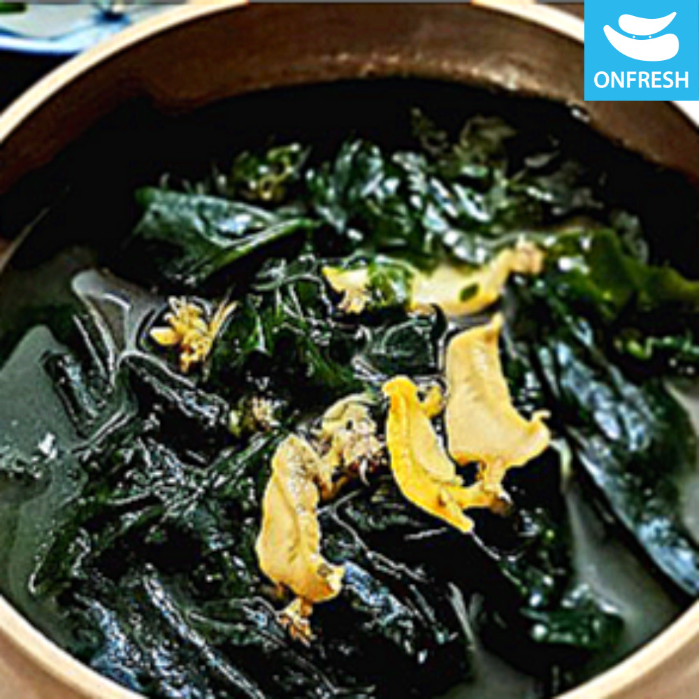 [전복미역국 3팩] 물만넣고 바로 끓이면 전복미역국완성 (팩당250g/3인분) : 온프레시 ONFRESH