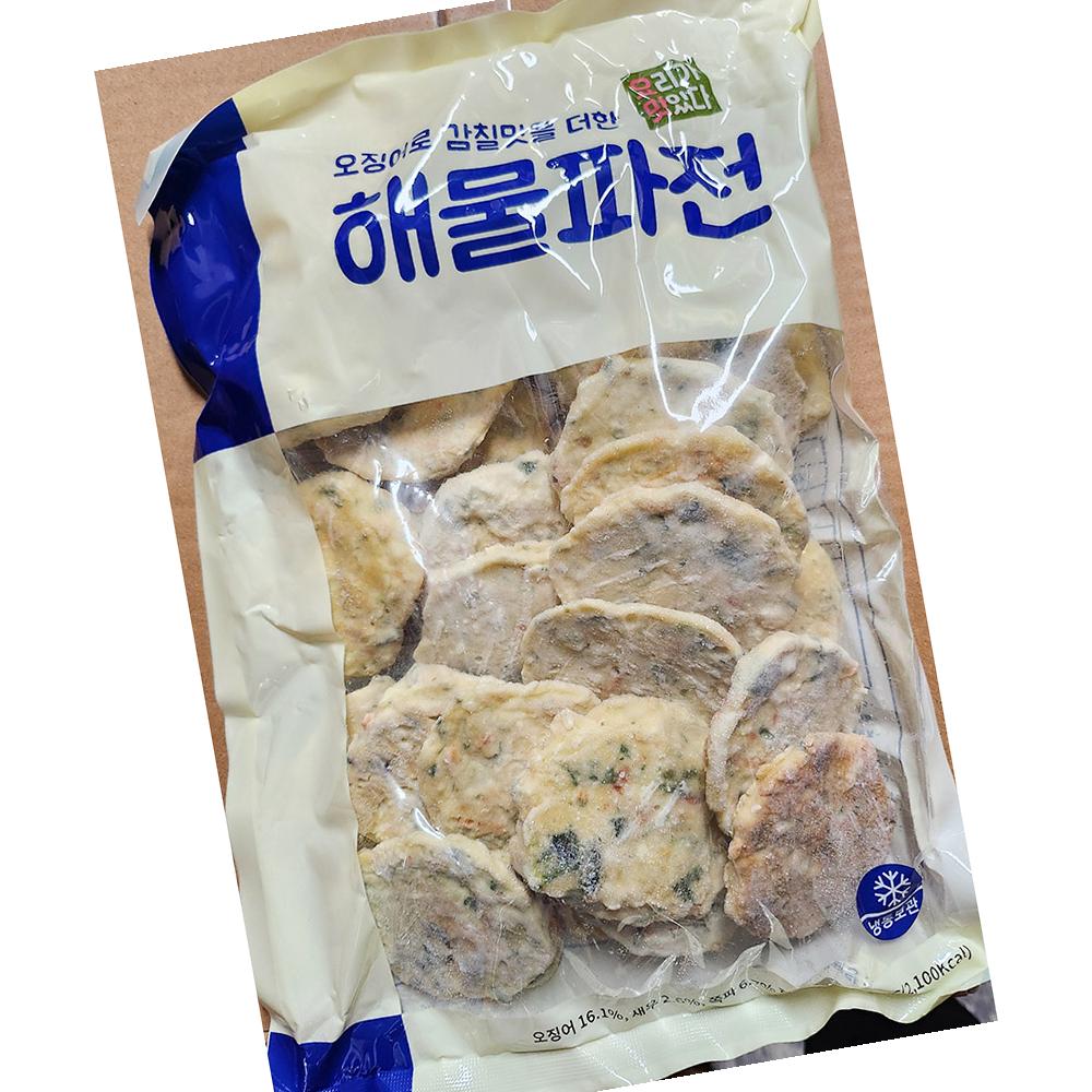 에프원 해물 파전 냉동 1Kx10 파전 해물 냉동 업소용 : 모두에마켓