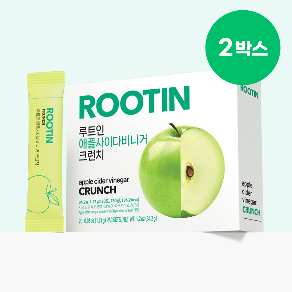 루트인 애사비 크런치 2박스(40포) : 루트인 ROOTIN