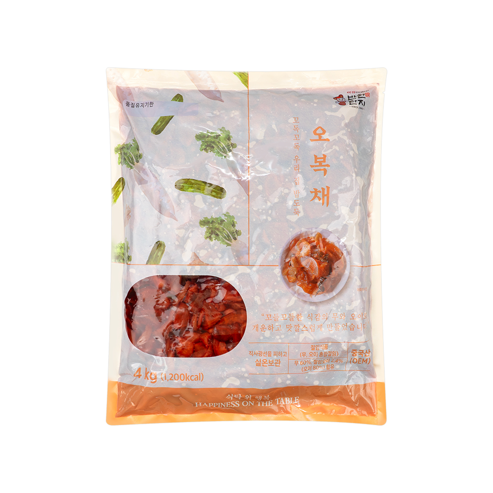 오복지 오복채 4kg 무침 절임 반찬 대용량 : 벌크푸드